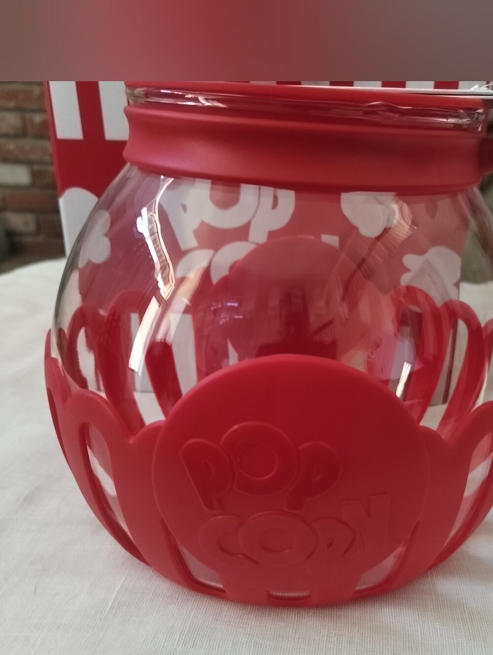 Ecolution Micro-Pop Microwave Popcorn Popper 3-Quart - New In Box (Red)